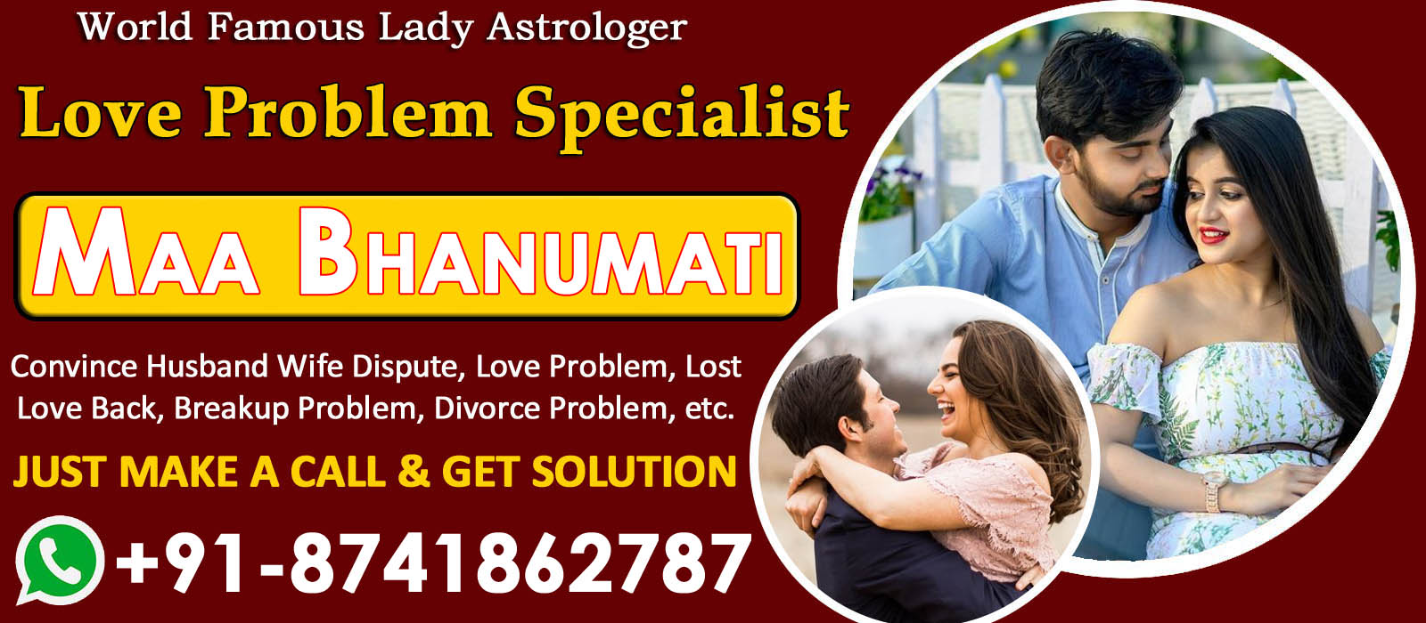 World Famous Lady Astrologer Maa Bhanumati +91-8741862787